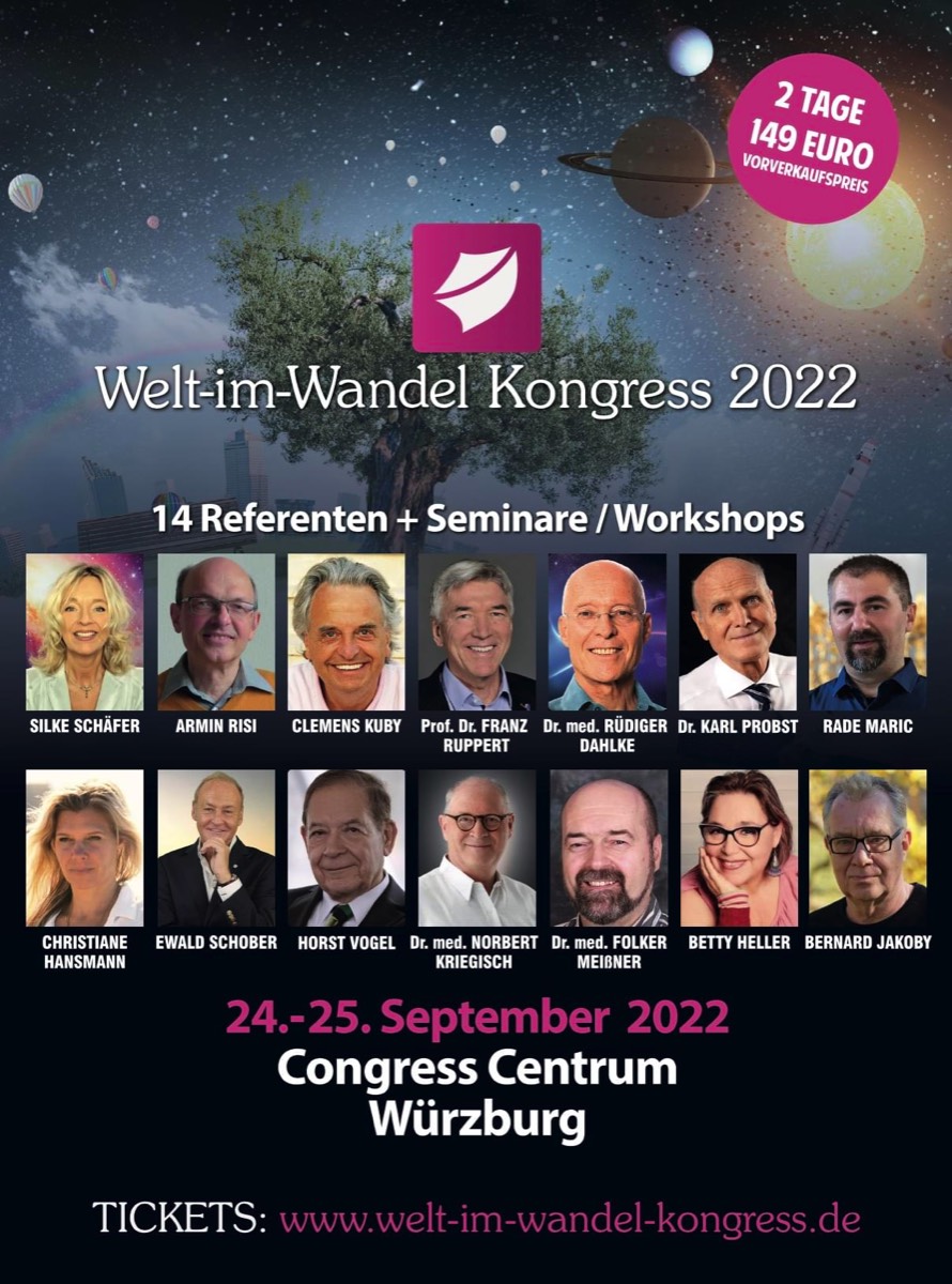 Plakat vom Welt-im-Wandel-Kongress 2022, Würzburg